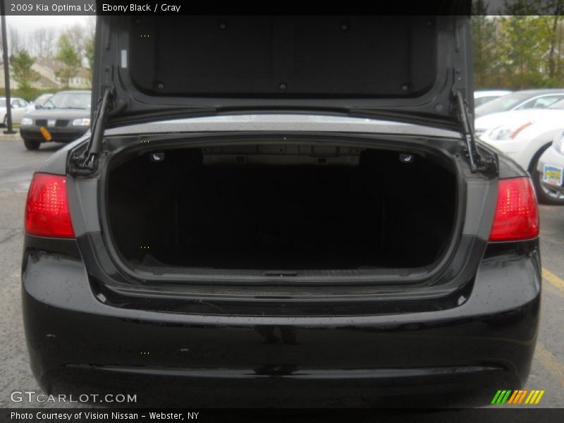 Ebony Black / Gray 2009 Kia Optima LX