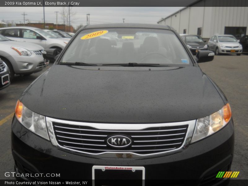 Ebony Black / Gray 2009 Kia Optima LX