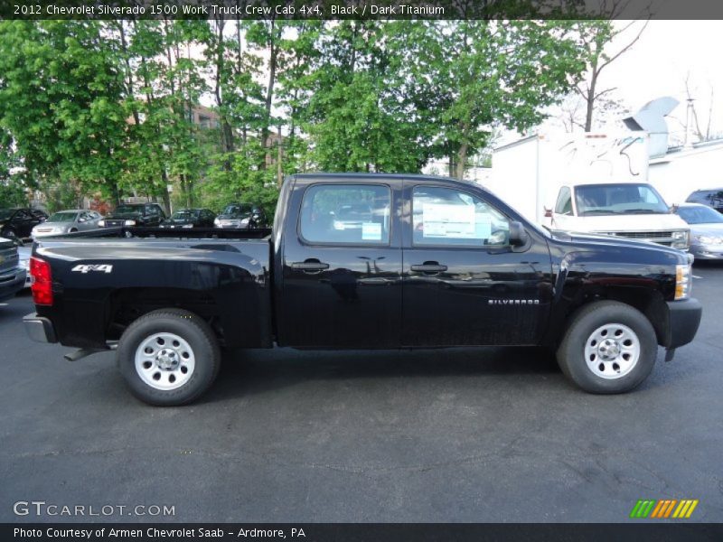 Black / Dark Titanium 2012 Chevrolet Silverado 1500 Work Truck Crew Cab 4x4