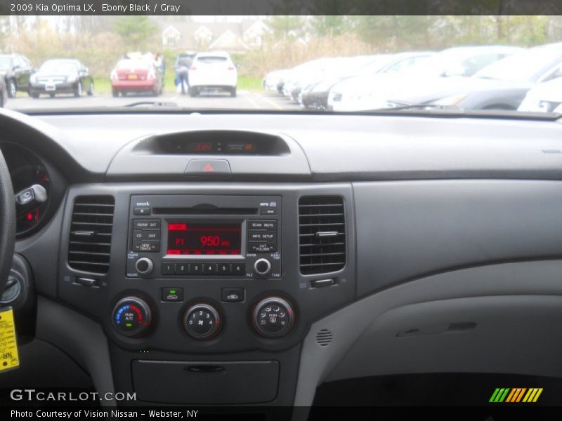 Ebony Black / Gray 2009 Kia Optima LX