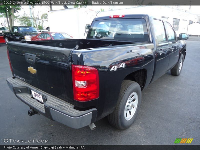 Black / Dark Titanium 2012 Chevrolet Silverado 1500 Work Truck Crew Cab 4x4