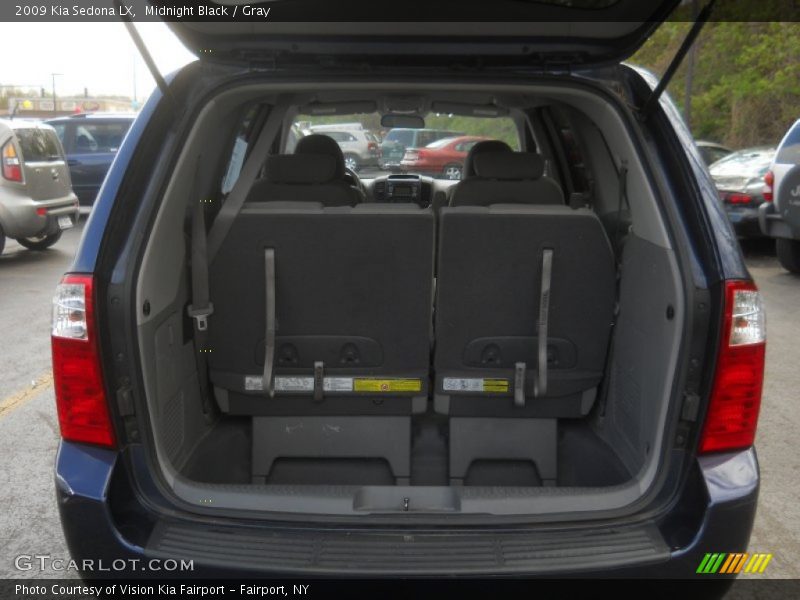 Midnight Black / Gray 2009 Kia Sedona LX