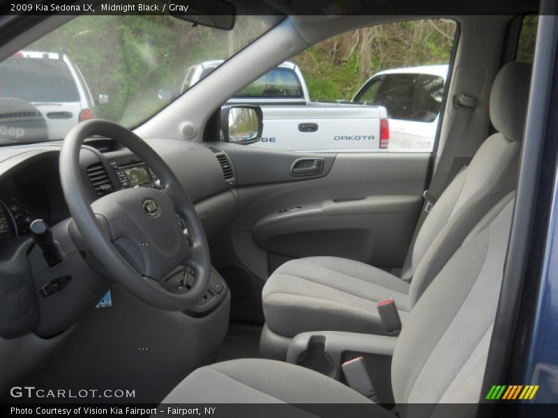 Midnight Black / Gray 2009 Kia Sedona LX