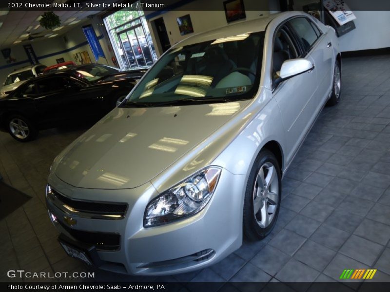 Silver Ice Metallic / Titanium 2012 Chevrolet Malibu LT