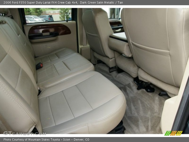 Dark Green Satin Metallic / Tan 2006 Ford F350 Super Duty Lariat FX4 Crew Cab 4x4