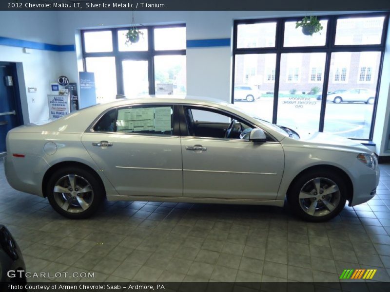 Silver Ice Metallic / Titanium 2012 Chevrolet Malibu LT