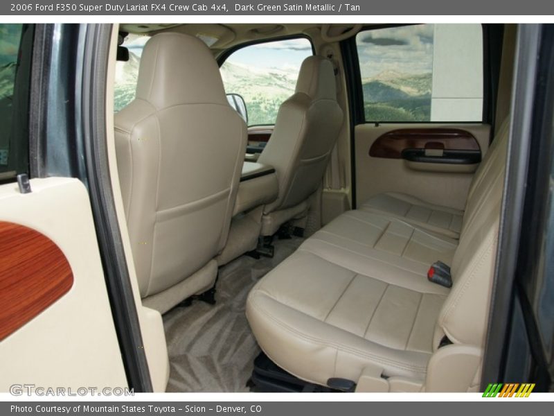 Dark Green Satin Metallic / Tan 2006 Ford F350 Super Duty Lariat FX4 Crew Cab 4x4