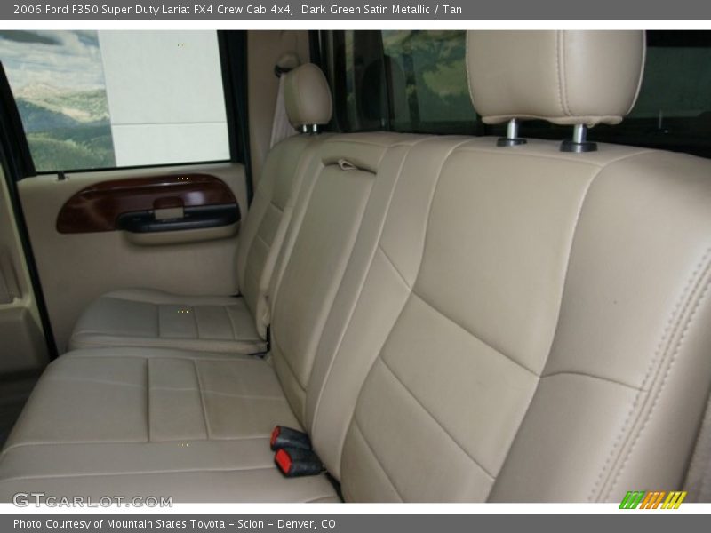 Dark Green Satin Metallic / Tan 2006 Ford F350 Super Duty Lariat FX4 Crew Cab 4x4
