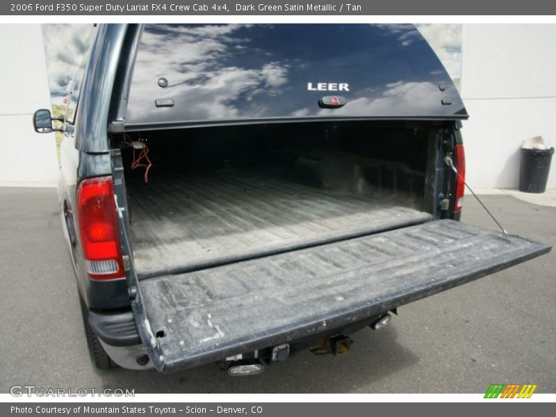 Dark Green Satin Metallic / Tan 2006 Ford F350 Super Duty Lariat FX4 Crew Cab 4x4