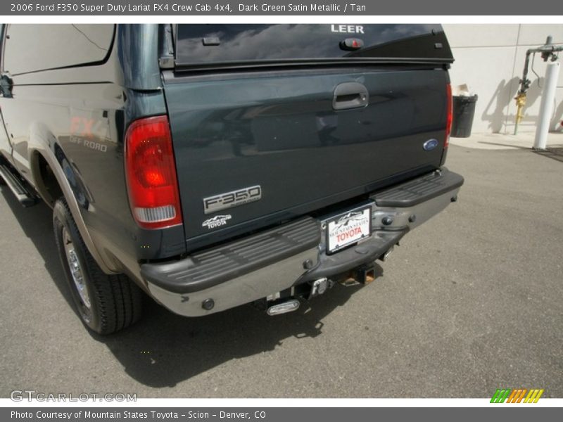 Dark Green Satin Metallic / Tan 2006 Ford F350 Super Duty Lariat FX4 Crew Cab 4x4