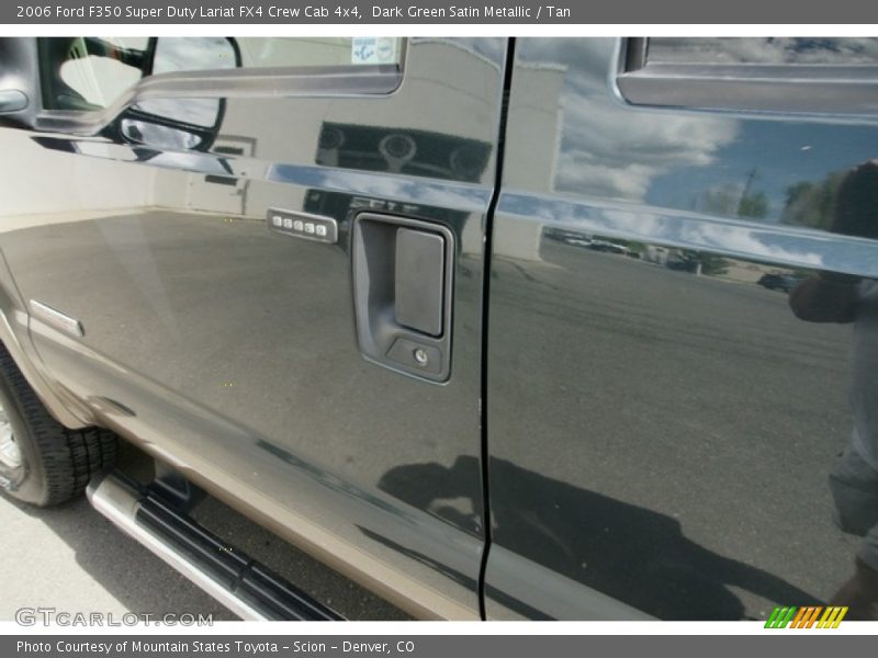 Dark Green Satin Metallic / Tan 2006 Ford F350 Super Duty Lariat FX4 Crew Cab 4x4
