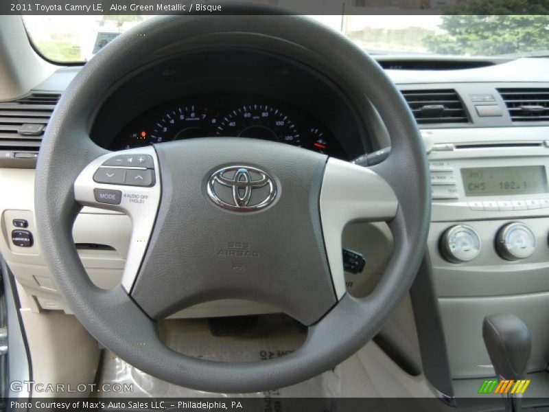 Aloe Green Metallic / Bisque 2011 Toyota Camry LE