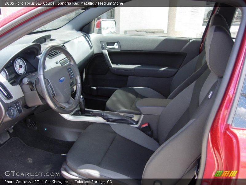 Sangria Red Metallic / Medium Stone 2009 Ford Focus SES Coupe