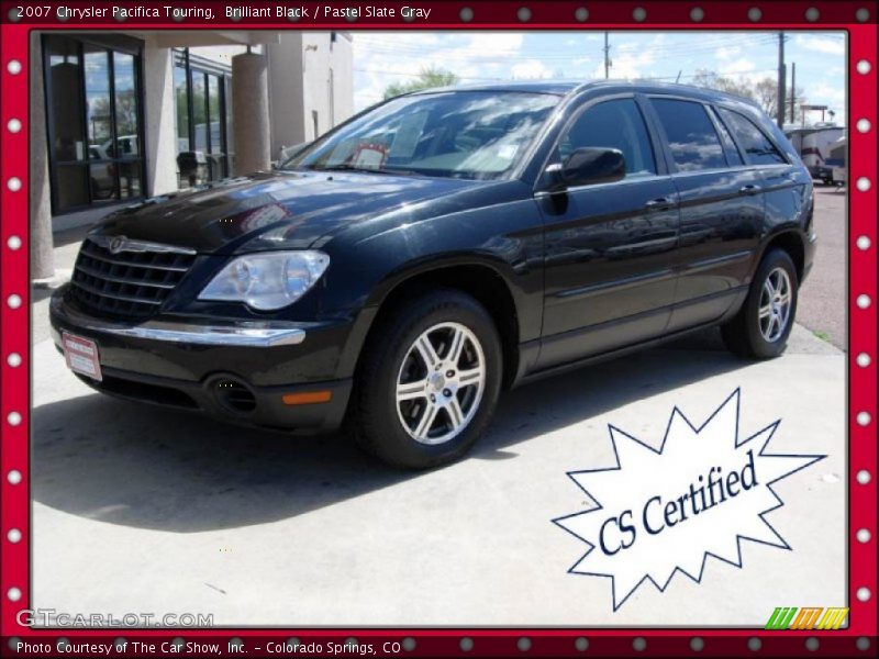 Brilliant Black / Pastel Slate Gray 2007 Chrysler Pacifica Touring