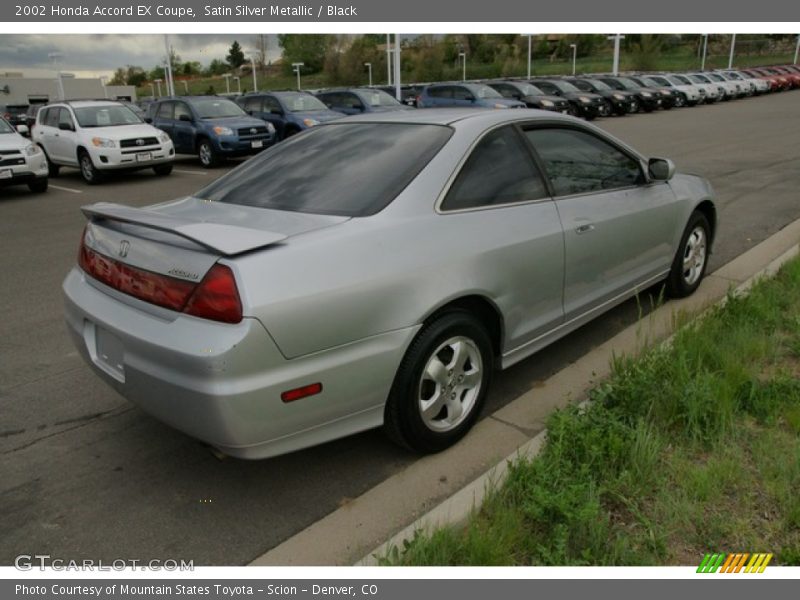 Satin Silver Metallic / Black 2002 Honda Accord EX Coupe