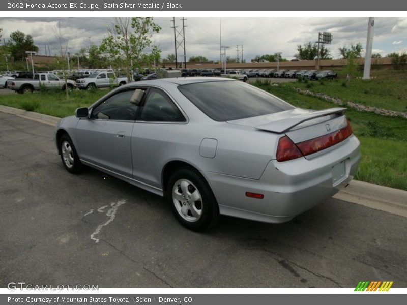 Satin Silver Metallic / Black 2002 Honda Accord EX Coupe