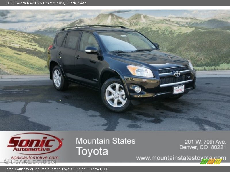 Black / Ash 2012 Toyota RAV4 V6 Limited 4WD