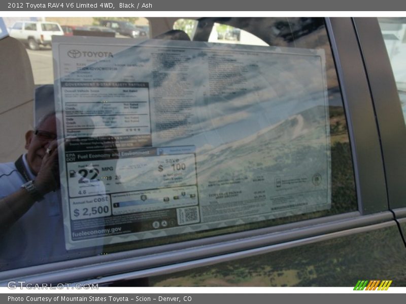 Black / Ash 2012 Toyota RAV4 V6 Limited 4WD