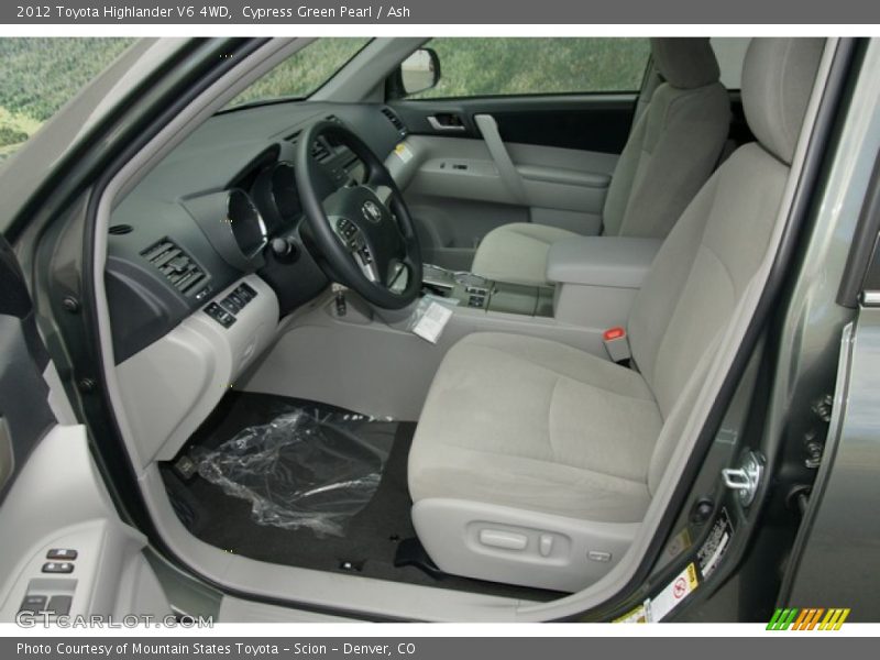 Cypress Green Pearl / Ash 2012 Toyota Highlander V6 4WD