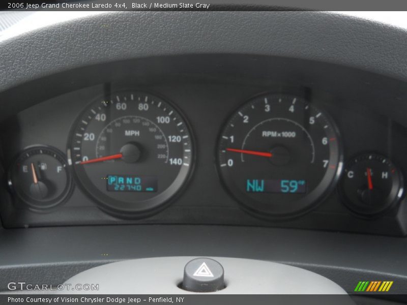 Black / Medium Slate Gray 2006 Jeep Grand Cherokee Laredo 4x4