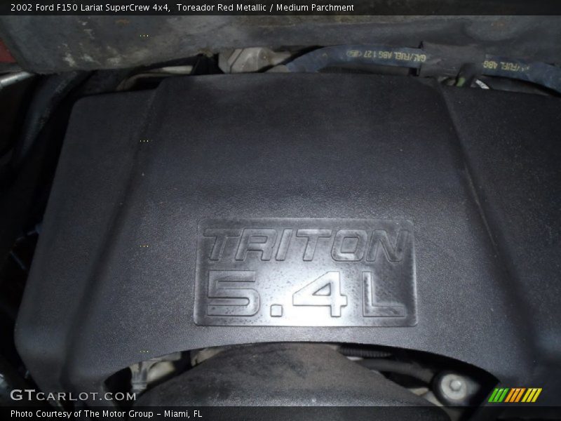 Toreador Red Metallic / Medium Parchment 2002 Ford F150 Lariat SuperCrew 4x4