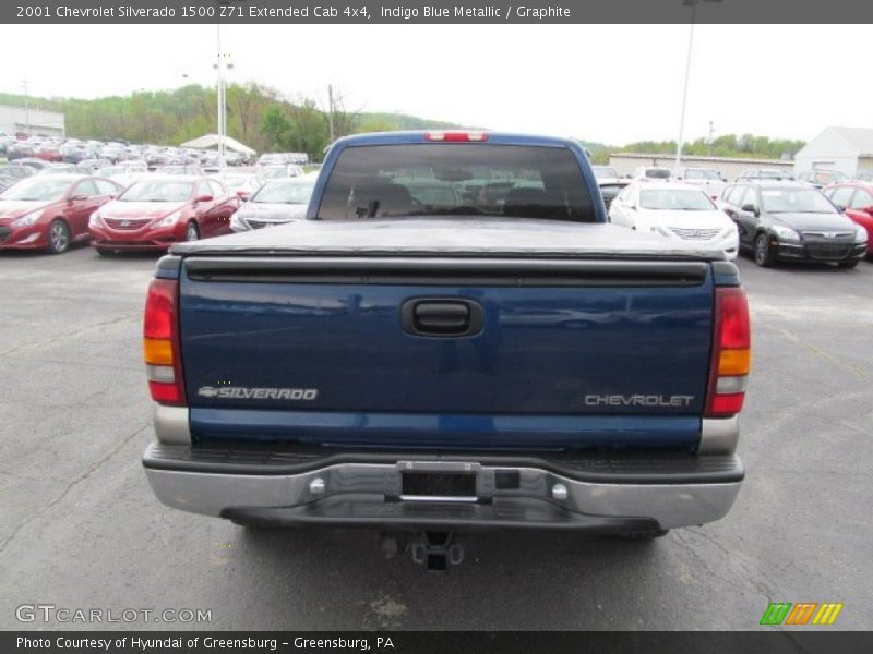 Indigo Blue Metallic / Graphite 2001 Chevrolet Silverado 1500 Z71 Extended Cab 4x4