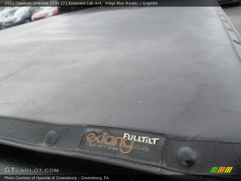 Indigo Blue Metallic / Graphite 2001 Chevrolet Silverado 1500 Z71 Extended Cab 4x4