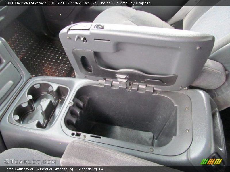 Indigo Blue Metallic / Graphite 2001 Chevrolet Silverado 1500 Z71 Extended Cab 4x4