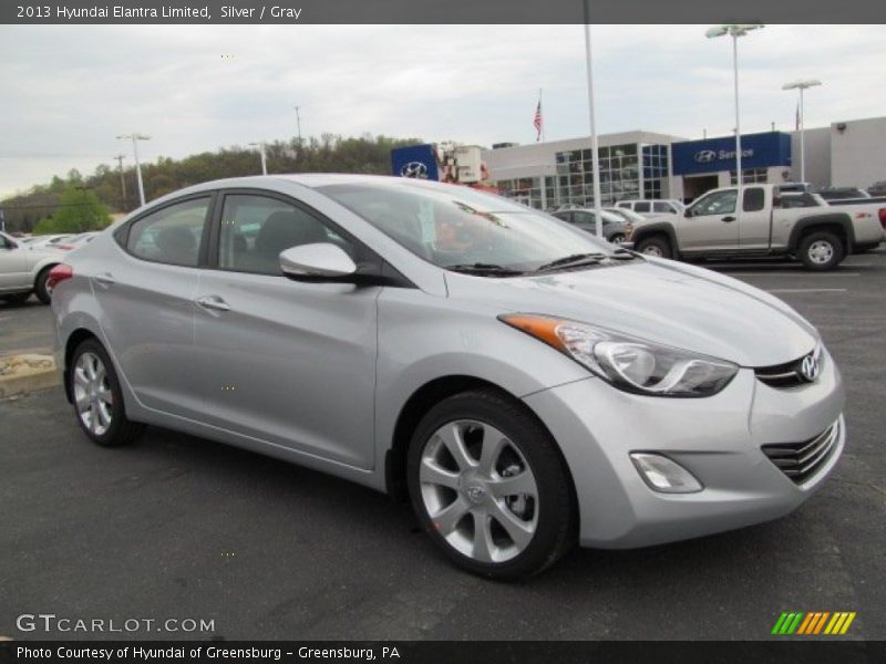 Silver / Gray 2013 Hyundai Elantra Limited