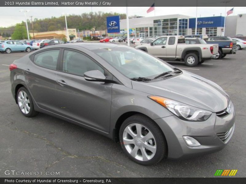 Harbor Gray Metallic / Gray 2013 Hyundai Elantra Limited