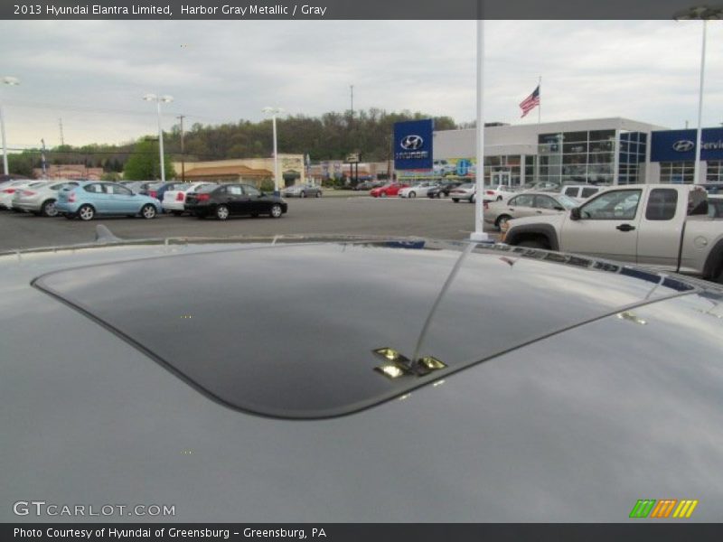 Harbor Gray Metallic / Gray 2013 Hyundai Elantra Limited