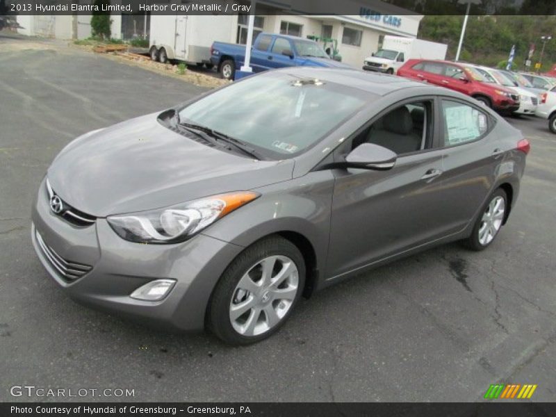 Harbor Gray Metallic / Gray 2013 Hyundai Elantra Limited
