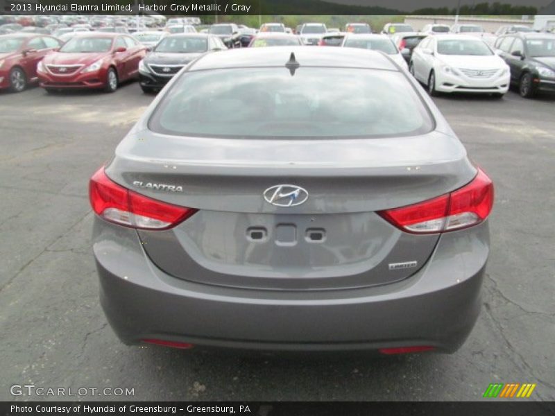 Harbor Gray Metallic / Gray 2013 Hyundai Elantra Limited