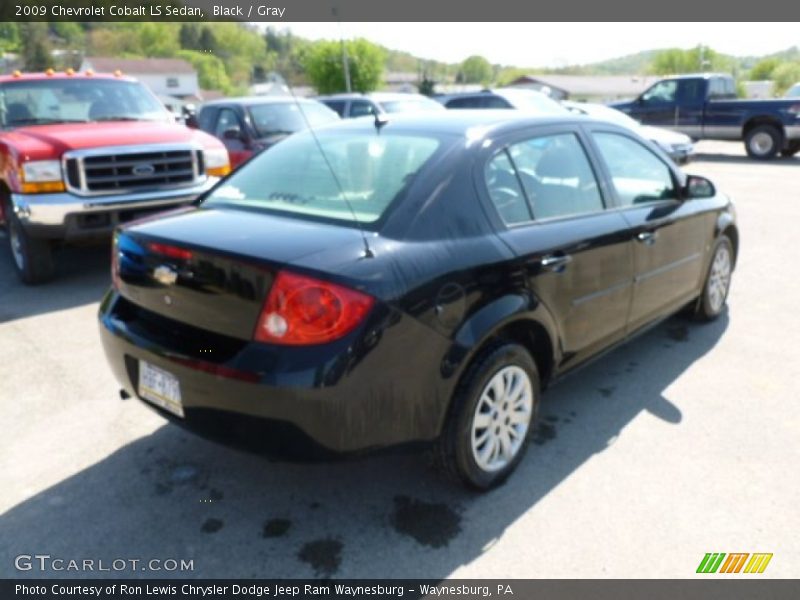 Black / Gray 2009 Chevrolet Cobalt LS Sedan