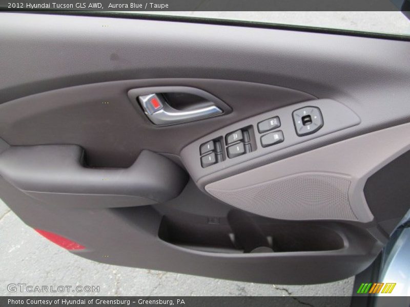 Aurora Blue / Taupe 2012 Hyundai Tucson GLS AWD