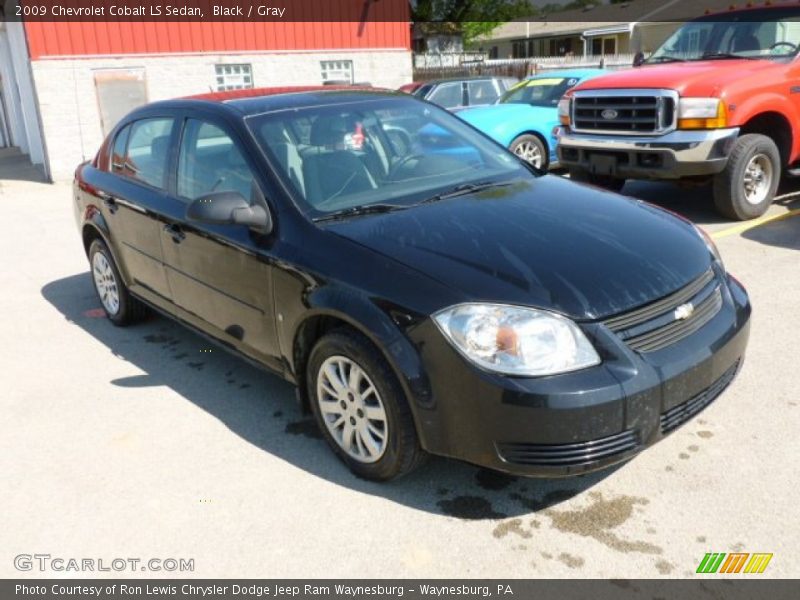 Black / Gray 2009 Chevrolet Cobalt LS Sedan