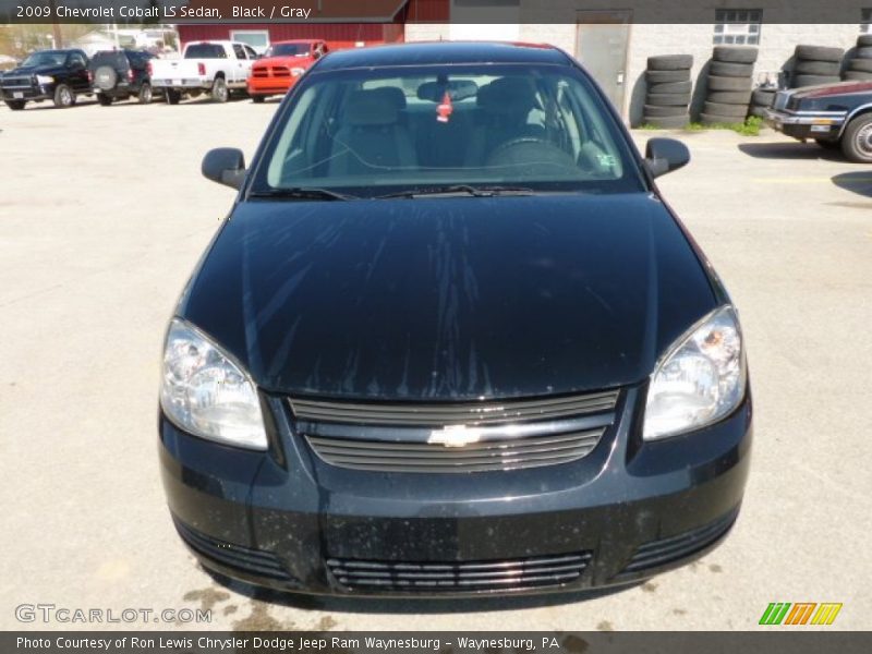 Black / Gray 2009 Chevrolet Cobalt LS Sedan