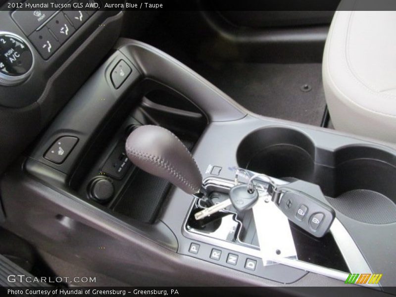 Aurora Blue / Taupe 2012 Hyundai Tucson GLS AWD