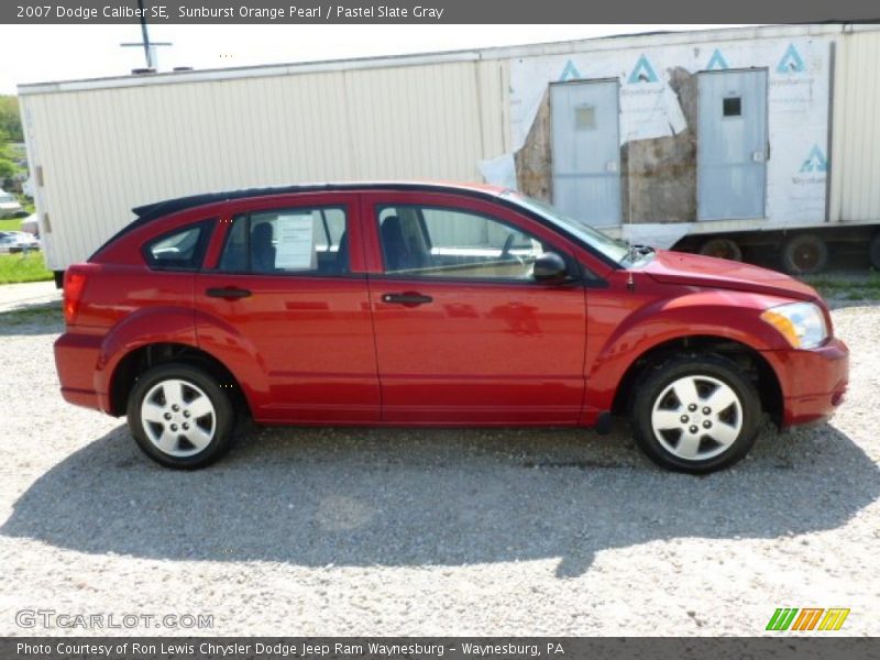 Sunburst Orange Pearl / Pastel Slate Gray 2007 Dodge Caliber SE