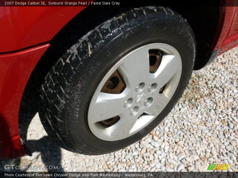 Sunburst Orange Pearl / Pastel Slate Gray 2007 Dodge Caliber SE
