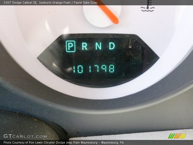 Sunburst Orange Pearl / Pastel Slate Gray 2007 Dodge Caliber SE
