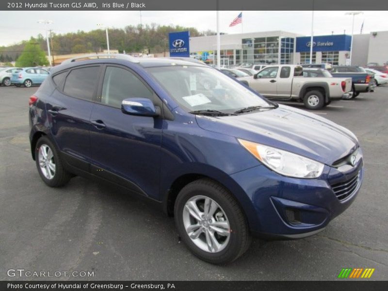 Iris Blue / Black 2012 Hyundai Tucson GLS AWD