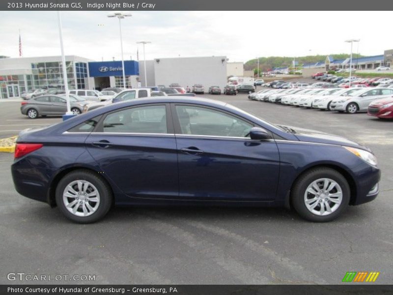 Indigo Night Blue / Gray 2013 Hyundai Sonata GLS