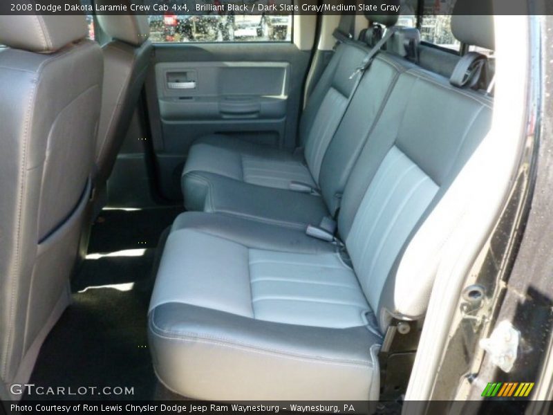 Brilliant Black / Dark Slate Gray/Medium Slate Gray 2008 Dodge Dakota Laramie Crew Cab 4x4