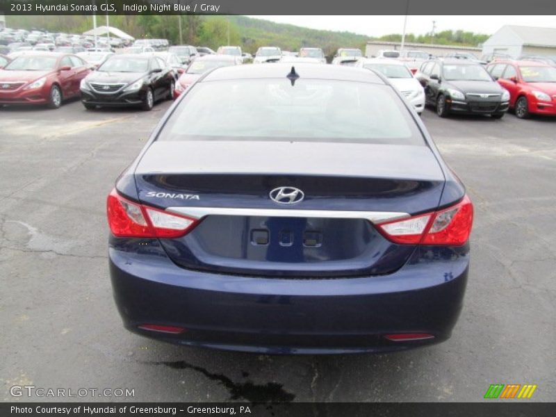 Indigo Night Blue / Gray 2013 Hyundai Sonata GLS