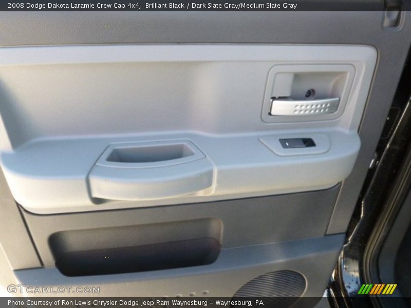Brilliant Black / Dark Slate Gray/Medium Slate Gray 2008 Dodge Dakota Laramie Crew Cab 4x4