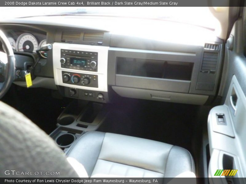 Brilliant Black / Dark Slate Gray/Medium Slate Gray 2008 Dodge Dakota Laramie Crew Cab 4x4