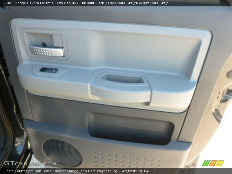Brilliant Black / Dark Slate Gray/Medium Slate Gray 2008 Dodge Dakota Laramie Crew Cab 4x4