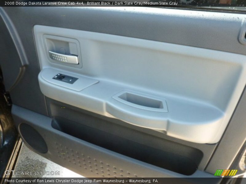 Brilliant Black / Dark Slate Gray/Medium Slate Gray 2008 Dodge Dakota Laramie Crew Cab 4x4
