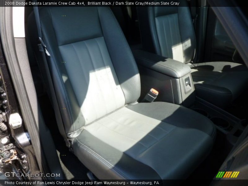 Brilliant Black / Dark Slate Gray/Medium Slate Gray 2008 Dodge Dakota Laramie Crew Cab 4x4